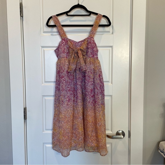 Liz Lange Maternity for Target Pink and Orange Mini Dress - Picture 1 of 9